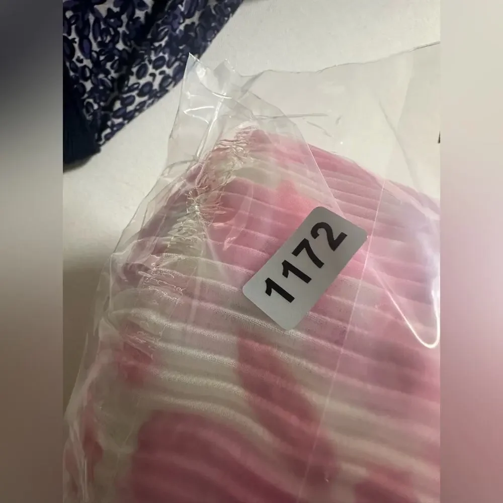 GANNI Pleated Pink Floral Blouse Balloon Sleeve Size 36 Romantic Scandi Style - Picture 10 of 11